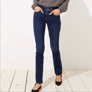 LOFT Modern Straight Leg Jeans Indigo-31/12 Petite